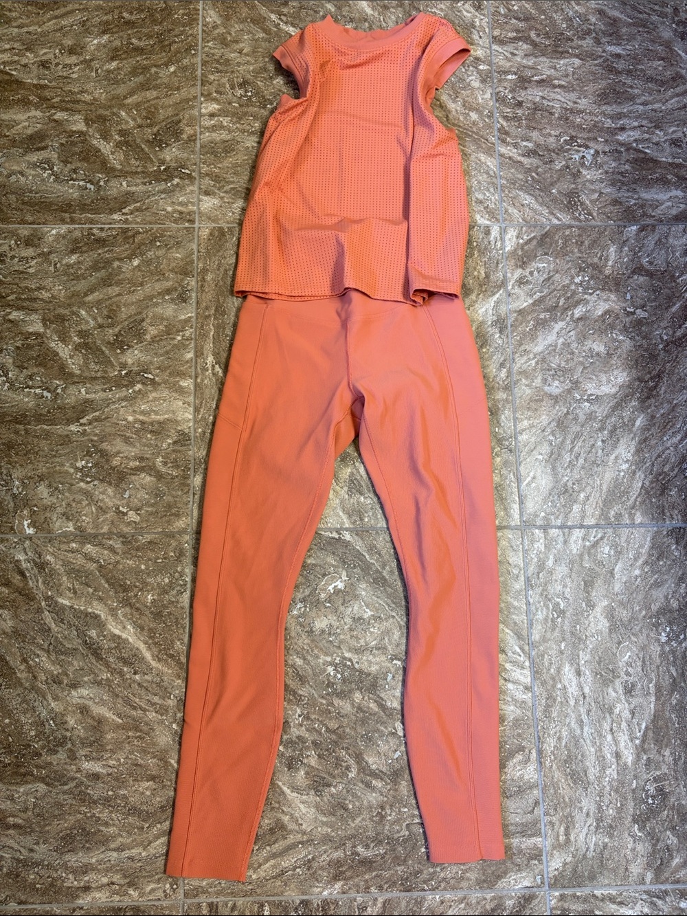 Calia - Women's Coral Active Leggings and Top Set